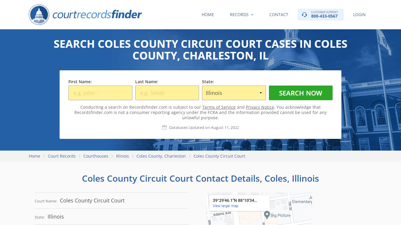 Coles County Circuit Court Case Search - Coles County, IL ...